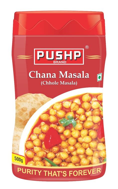 Pushp Brand Chana Masala Gm Jar Pack Of Amazon In Grocery