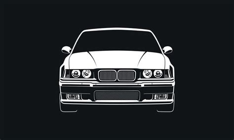 Bmw E36 Svg Dxf Clipart Vector Clip Art Graphics Image Cut For Etsy
