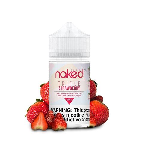 Ess Ncia Para Vaper Naked Triple Strawberry Ml Mg Turquinho