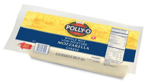 Polly O Full Cream Style Mozzarella Cheese Curd Gold Net Lb