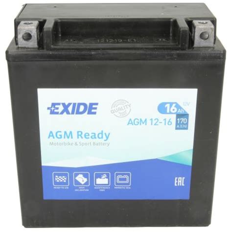 Bike EXIDE AGM12 16 12V 16Ah MAKS POWER