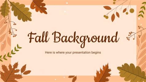 Fall Background Presentation