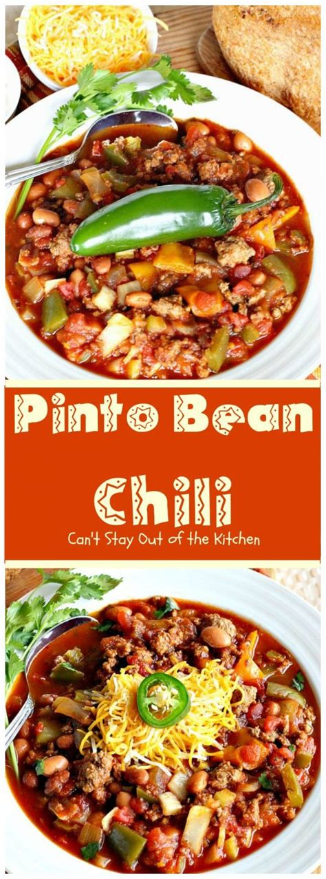 Pinto Bean Chili Cant Stay Out Of The Kitchen