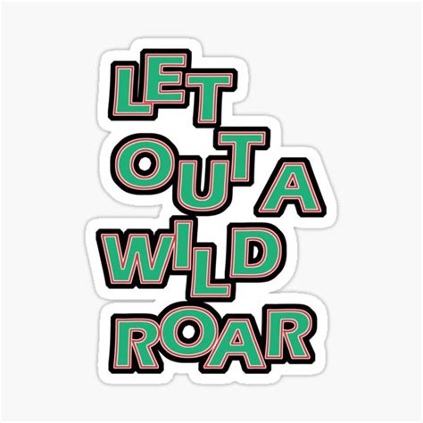 "Wild Roar" Sticker by MotkaLightning | Redbubble