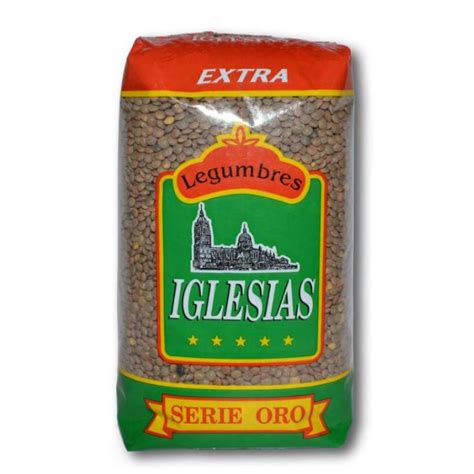 LENTEJAS PARDINA 1KG LEGUMBRES IGLESIAS Supermercados Plaza