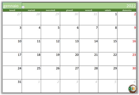 Come Creare Un Calendario Con Excel Excel Espresso