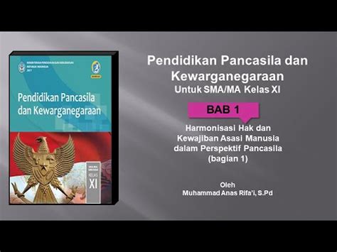 PJJ PPKn Kelas XI SMA Bab 1 Bagian 1 YouTube