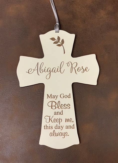 Baby Cross Baptism Cross Personalized Baptism Cross Etsy