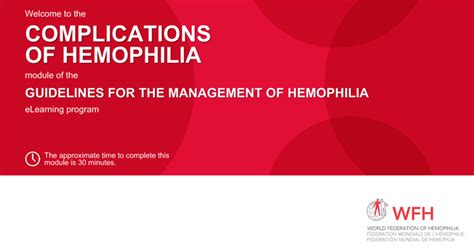 Complications of Hemophilia - eLearning Platform