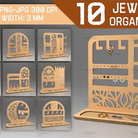 Lasercut Files Earring Stand Etsy