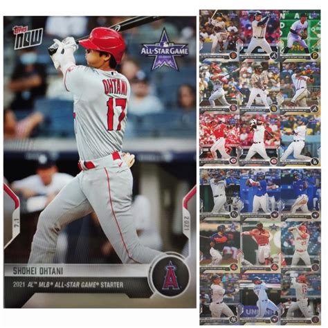 大谷翔平 2021 MLB オールスター 選出記念18枚セット 全世界限定4021セット販売2021 MLB TOPPS NOW