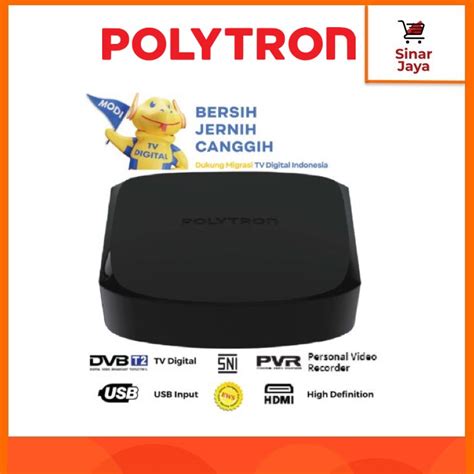 Jual Polytron Pdv T Set Top Box Dvb T Digital Stb Shopee