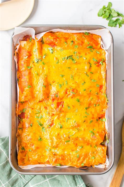 Vegetarian Sweet Potato Bean Enchiladas Reluctant Entertainer