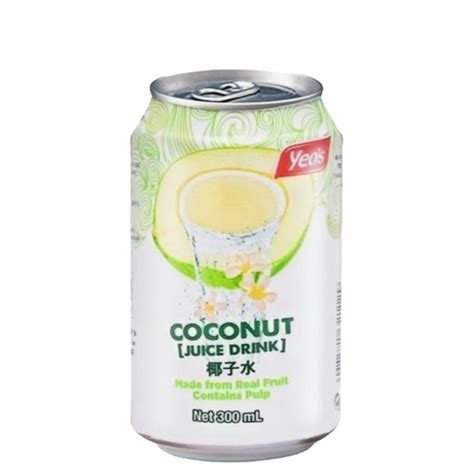 Yeos Coconut Juice Can 300mlx24cans Ttdrinks