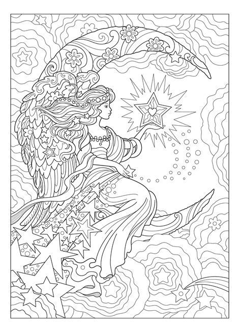 Free Printable Angel Coloring Pages Adults Camdentebarton