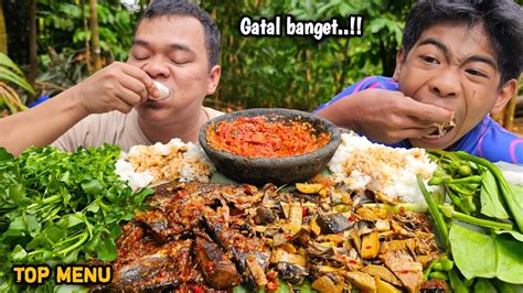 Ko Gatal Mukbang Tumis Jengkol Jantung Pisang Tongkol Genjer Daur