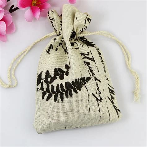 X Cm Pcs Drawstring Cotton Gift Bag Pouches Cosmetic Jewelry