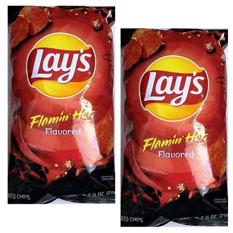 Frito Lay Lay S Flamin Hot Potato Chips Oz Bag Pack Of