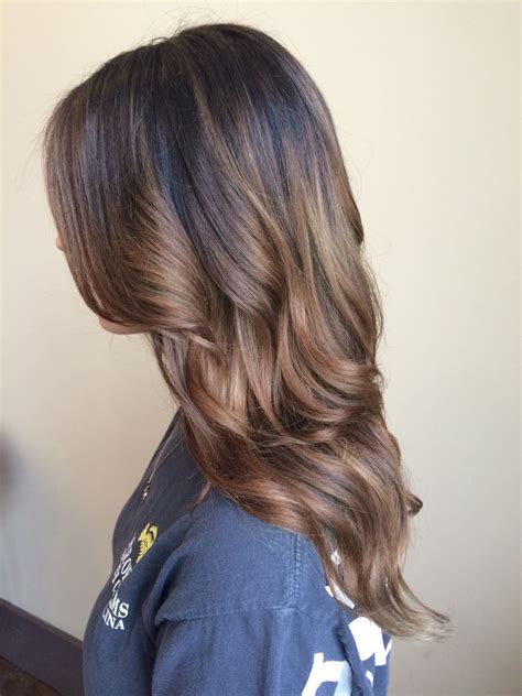 Brown hair color balayage light brown ombré chestnut brunette chocolate