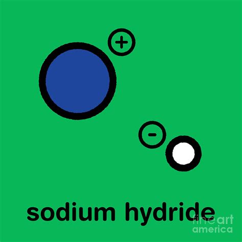 Sodium Hydride Chemical Structure Photograph By Molekuulscience Photo