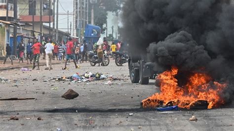 Guinée deux morts à Conakry lors d une manifestation contre la junte