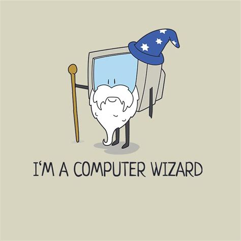 I'm A Computer Wizard Funny Computer Nerd T-Shirt - NerdShizzle.com