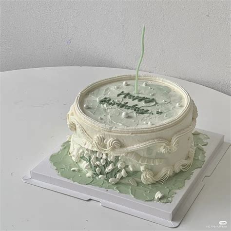 Green Birthday Cakes Simple Birthday Cake Pretty Birthday Cakes