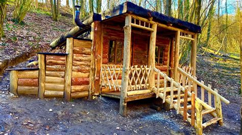 I Built A Super Dugout In The Forest With My Own Hands A Log Cabin