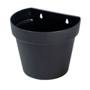 Vaso Plástico De Parede Floratta 3l Preto Rischioto Leroy Merlin