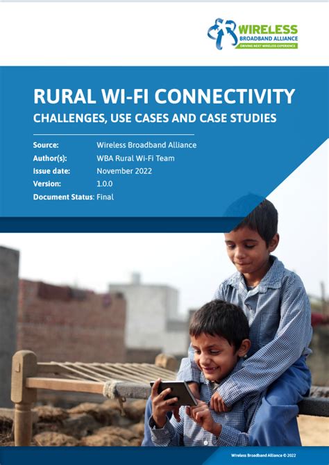 Rural Wi Fi Connectivity Wireless Broadband Alliance