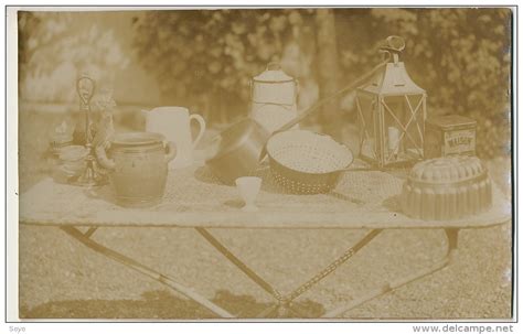 Kirmes Bric A Brac Antiquit S Brocante Carte Photo Ecumoire Lanterne