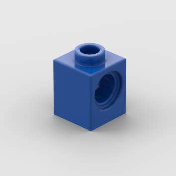 LEGO Part Blue Technic Brick 1 X 1 With Hole Brick Land