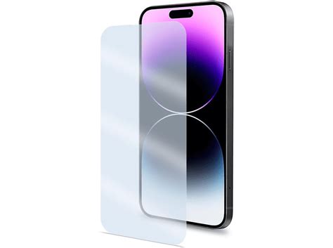 CELLY Displayschutz Gehärtetes Glas iPhone 14 Pro Max Displayschutz für