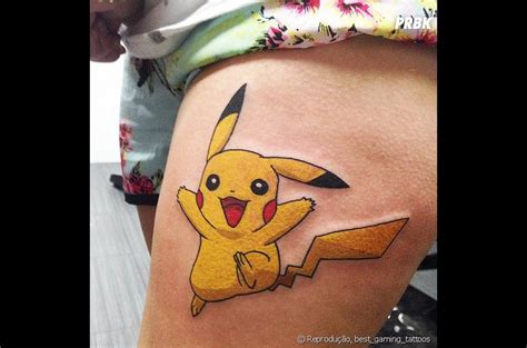 E não é que essa tatuagem de Pikachu da série Pokémon ficou boa