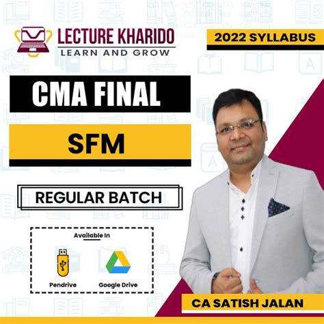 CMA Final SFM Regular Batch By CA Satish Jalan For June 2024