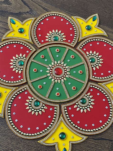 Large Reusable Rangoli Floor Art Deco Weddings New Home Etsy Canada