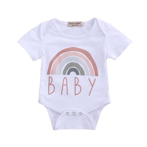 Zomer Pasgeboren Baby Jongens Meisjes Bodysuits Kl Grandado