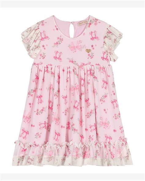 Riachuelo Vestido Curto Infantil Babados Trick Nick Bege