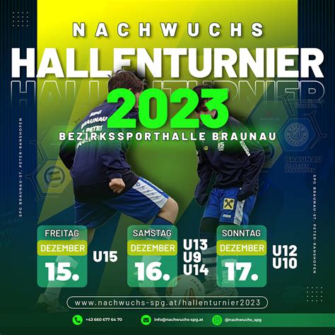 Fussball Nachwuchs Hallenturnier Braunau Simbach Inn