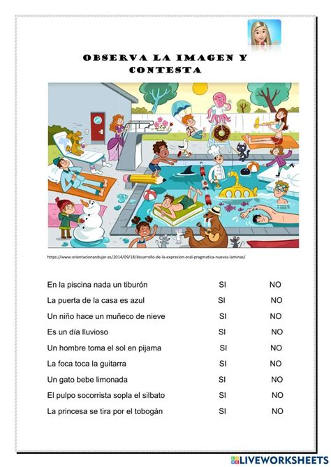 Observa La Imagen Y Contesta Interactive Worksheet Fichas