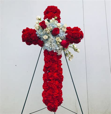 Sympathy Cross By Barbs Flowers In Roseburg Or Barbs Flowers