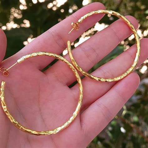 Large Gold Hoop Earrings Etsy