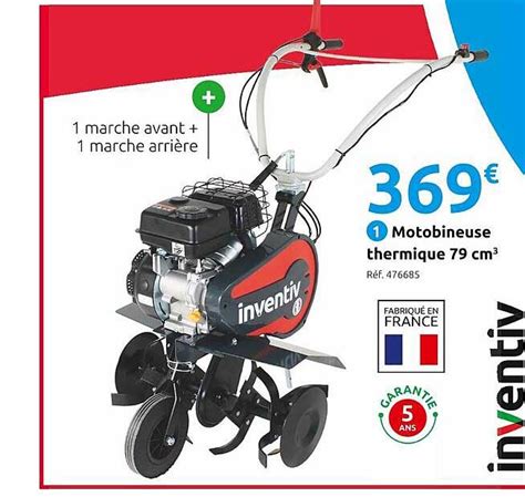 Promo Motobineuse Thermique 79 M3 Inventiv Chez Mr Bricolage