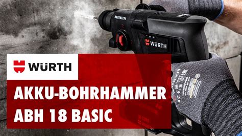 Würth AKKU BOHRHAMMER ABH 18 BASIC M CUBE YouTube