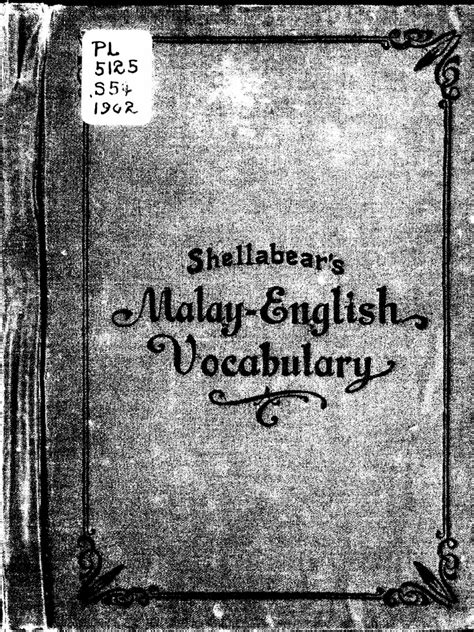 A Malay English Vocabulary Containing 6500 Malay Words Or Phrases With