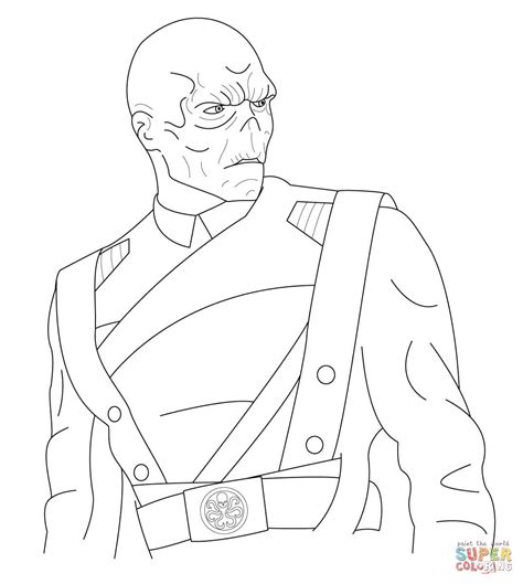 Red Skull coloring page | Free Printable Coloring Pages