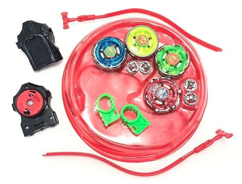 Buy New 4 In 1 Metal Beyb Toy Set With Stadium And 2 Launchers 4 Blade