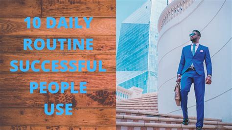 10 Daily Routine Of Successful People Youtube