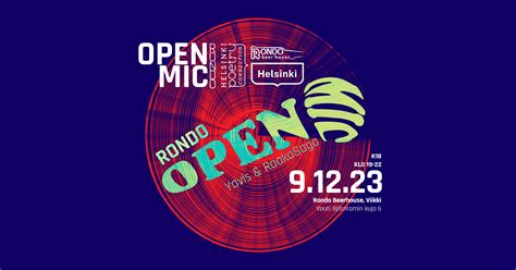 rondo open mic  helsinki poetry connection