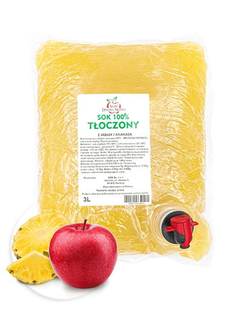 SOK 100 NFC JABŁKO ANANAS 3L